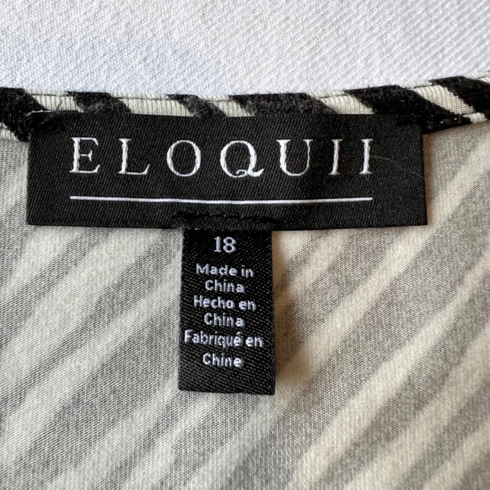 Eloquii Geometric Zigzag Patterned Wrap Around Dr… - image 6